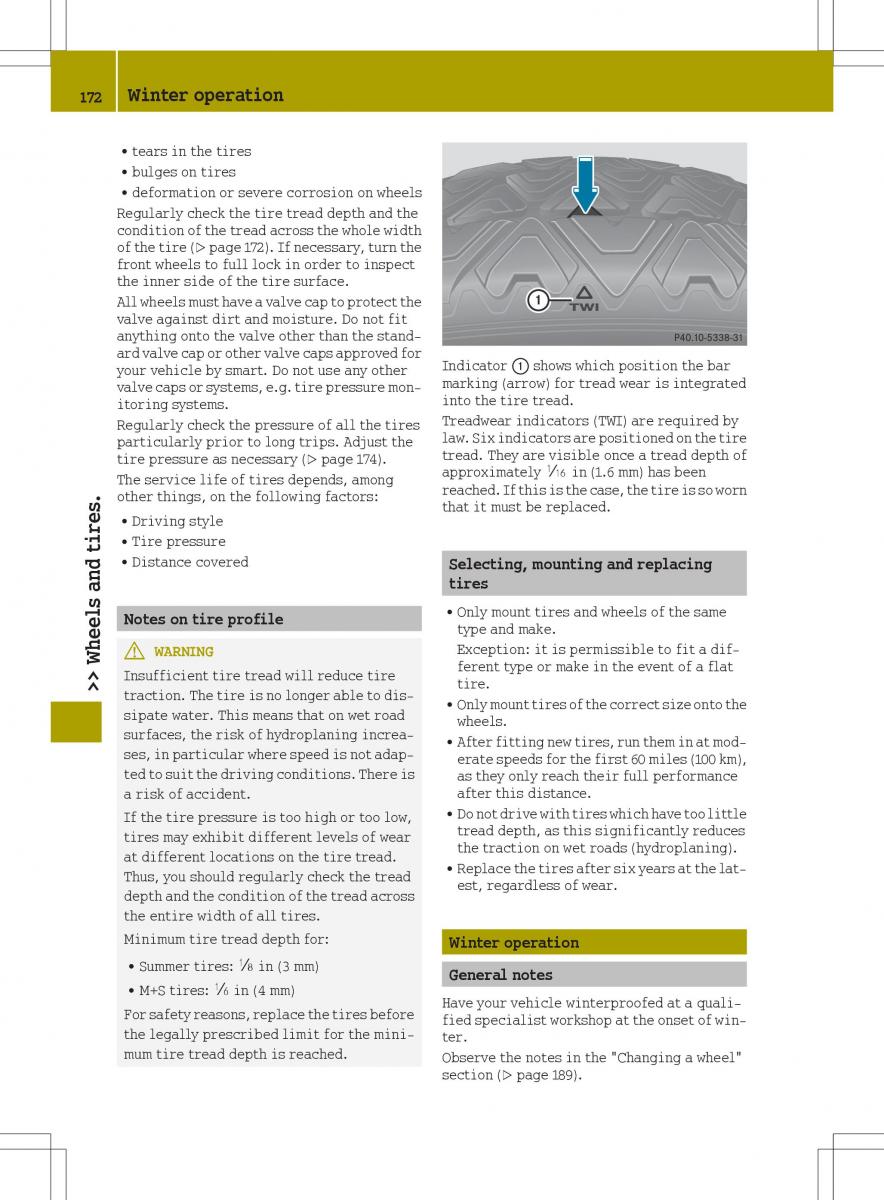 Smart Fortwo III 3 owners manual / page 174