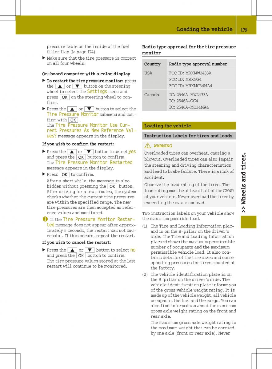 Smart Fortwo III 3 owners manual / page 181