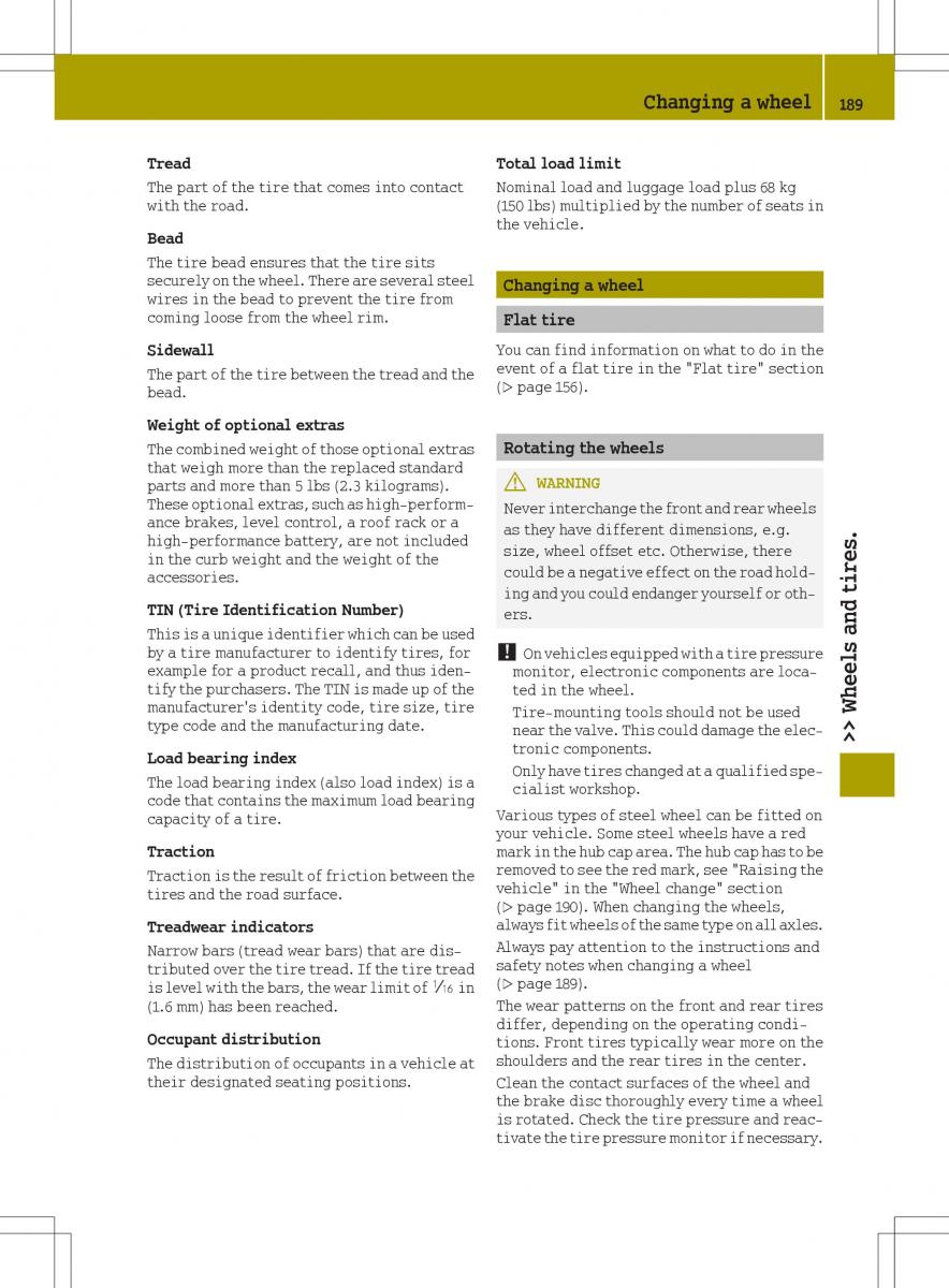 Smart Fortwo III 3 owners manual / page 191