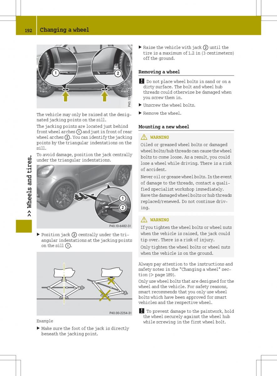 Smart Fortwo III 3 owners manual / page 194