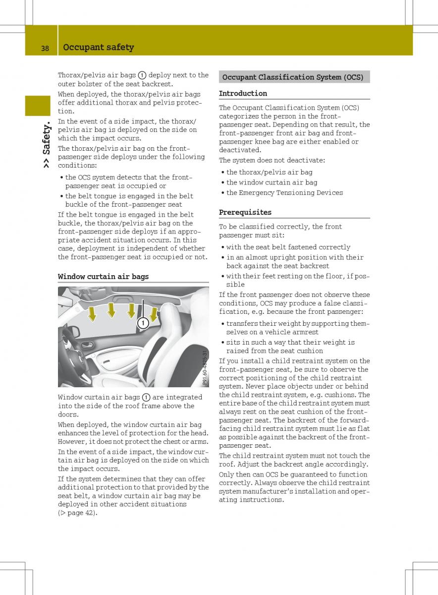 Smart Fortwo III 3 owners manual / page 40