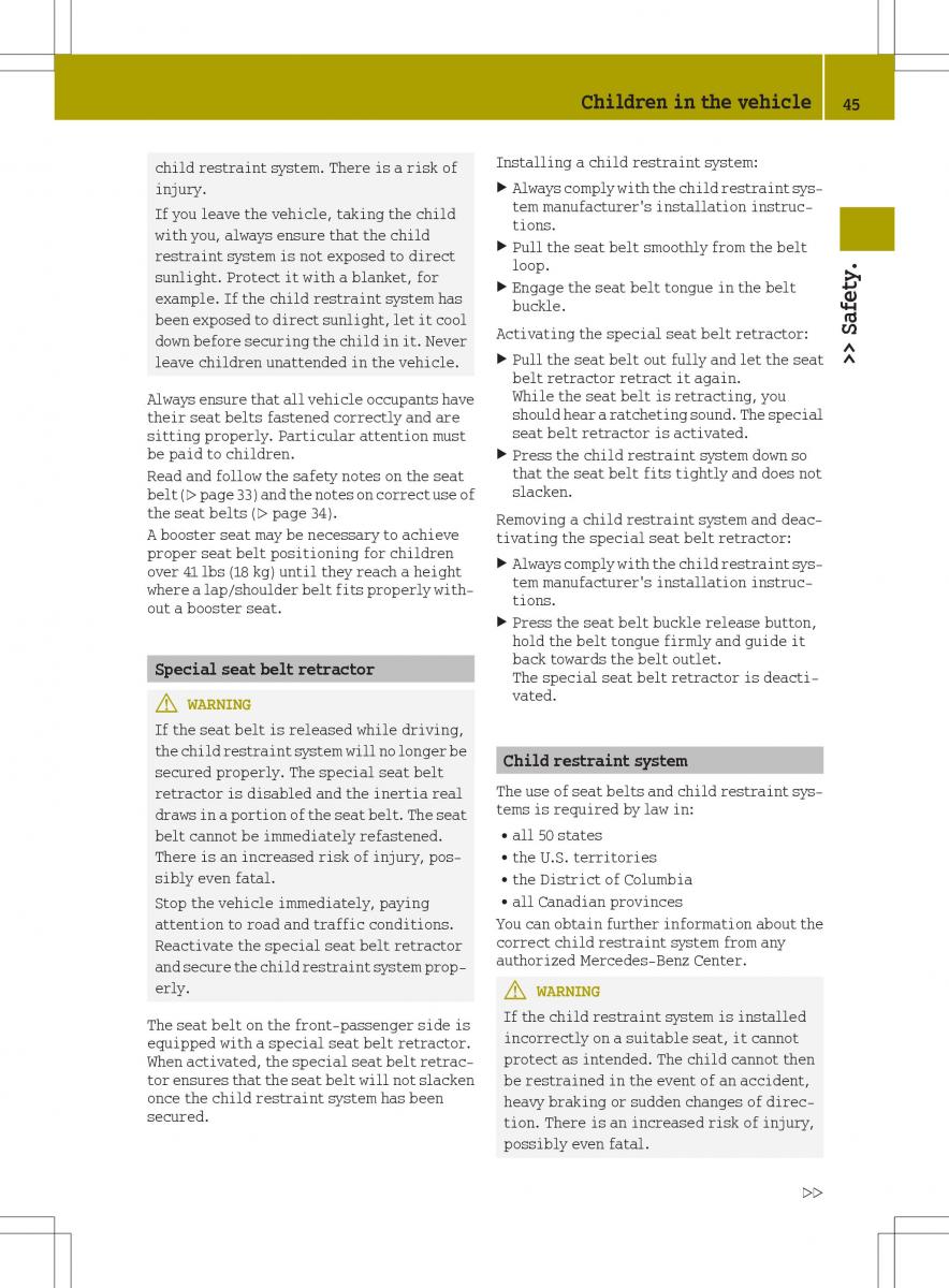 Smart Fortwo III 3 owners manual / page 47