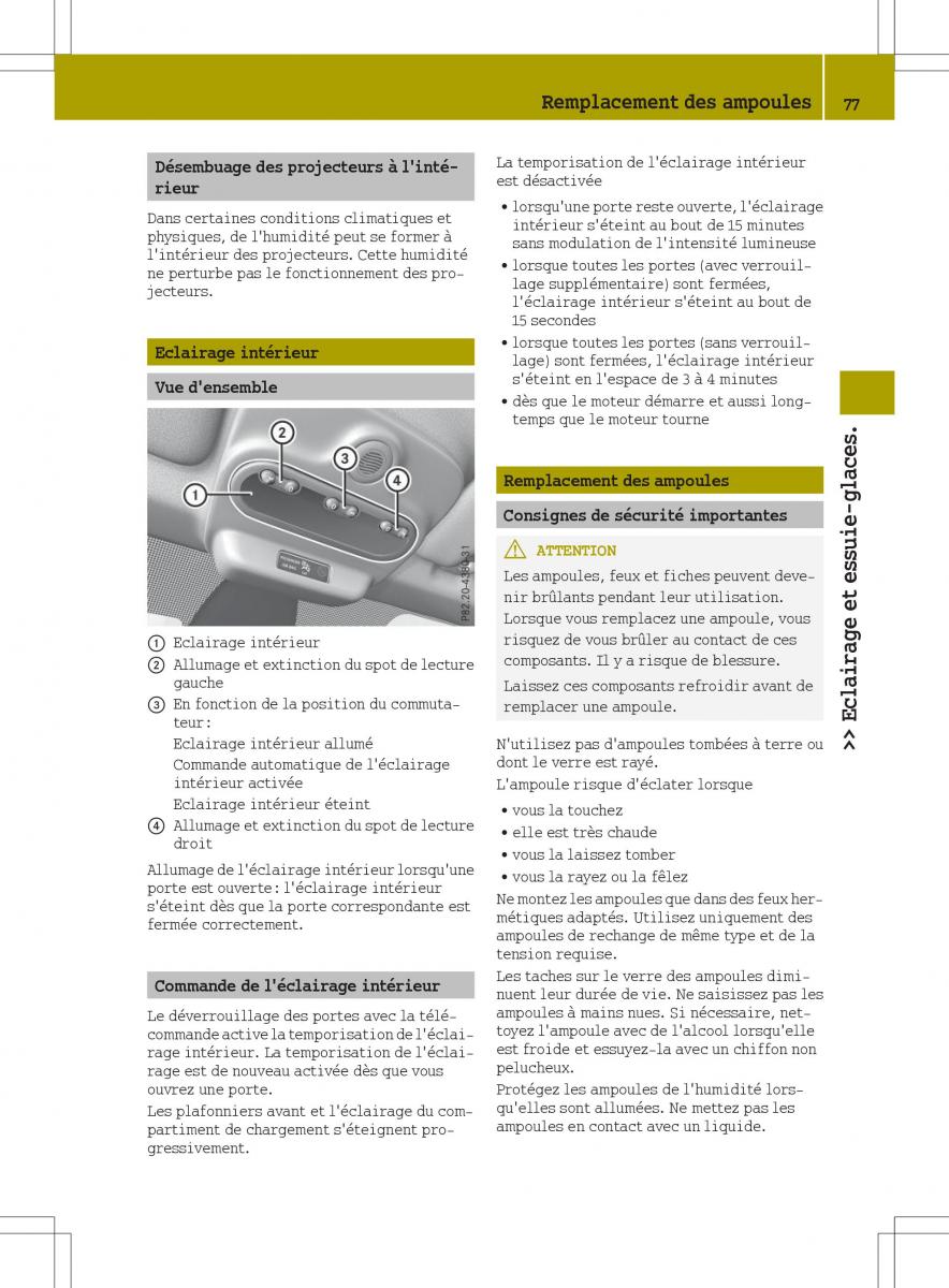 Smart Fortwo III 3 manuel du proprietaire / page 79