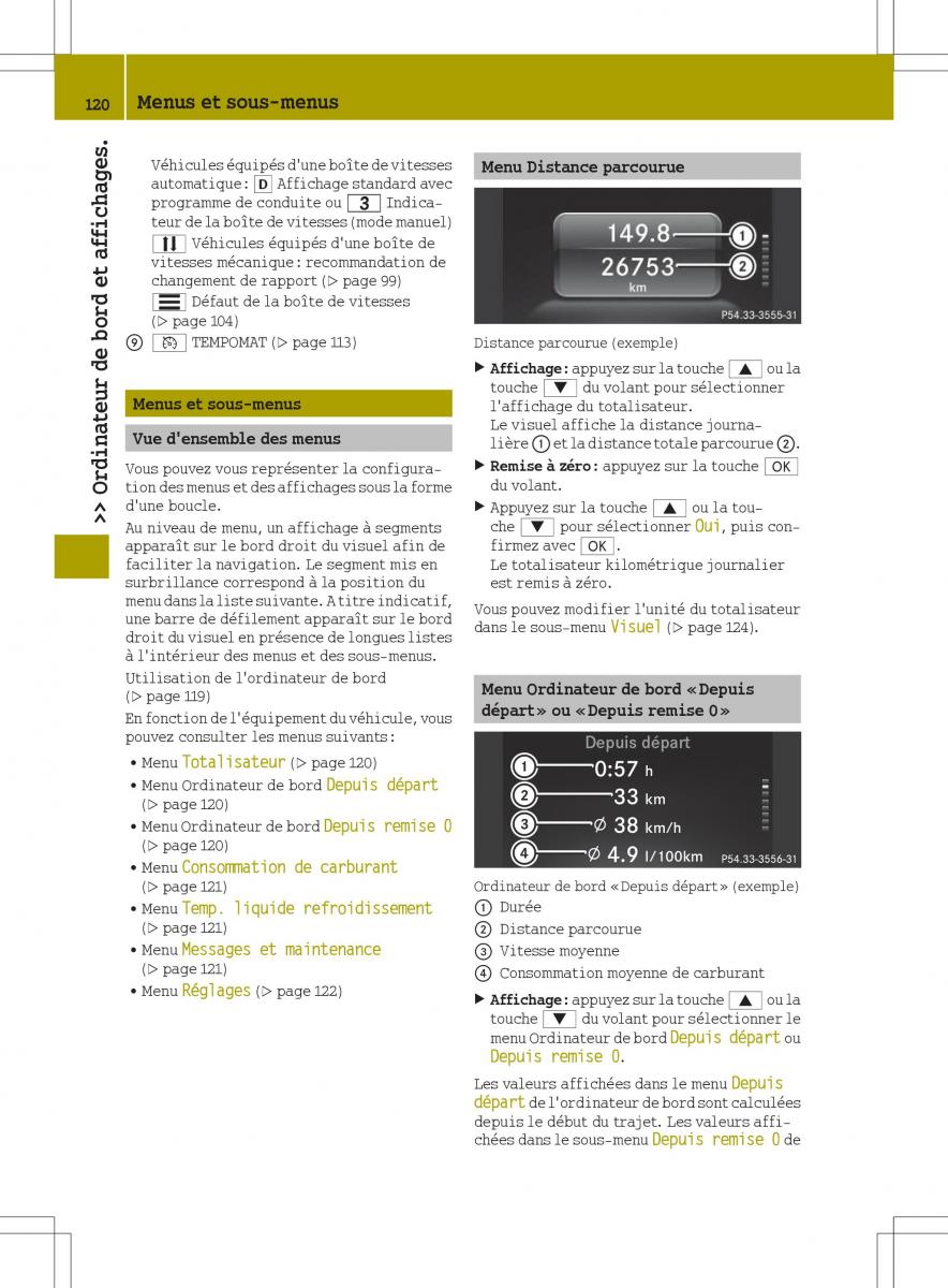 Smart Fortwo III 3 manuel du proprietaire / page 122