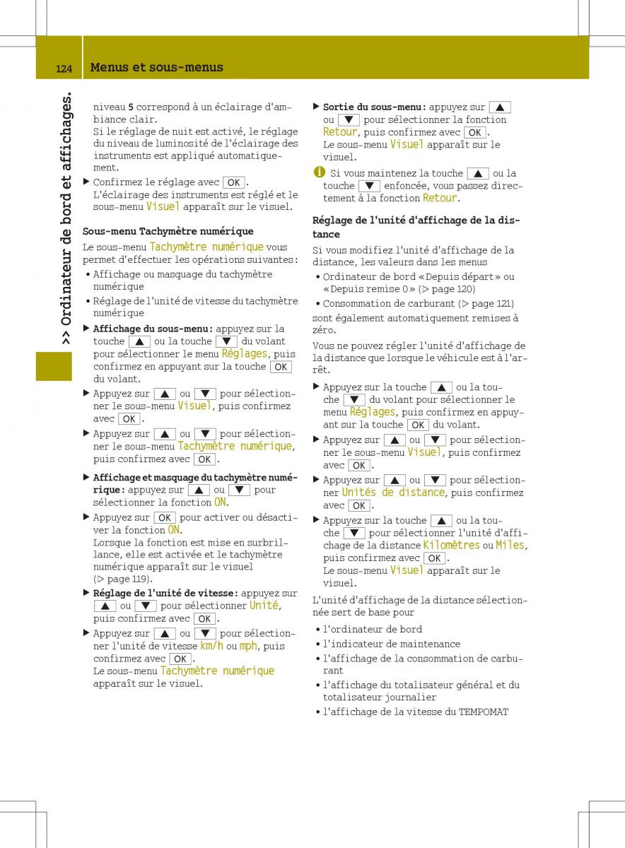 Smart Fortwo III 3 manuel du proprietaire / page 126