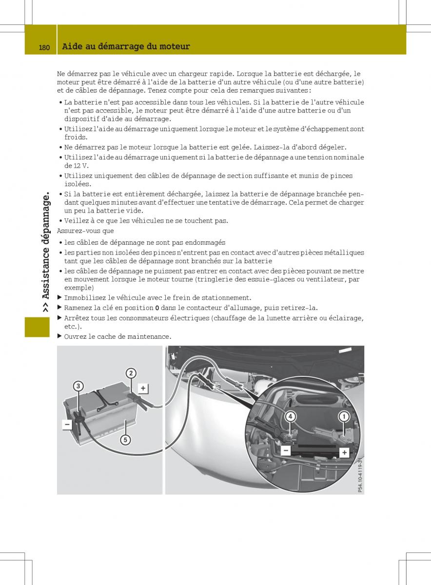 Smart Fortwo III 3 manuel du proprietaire / page 182