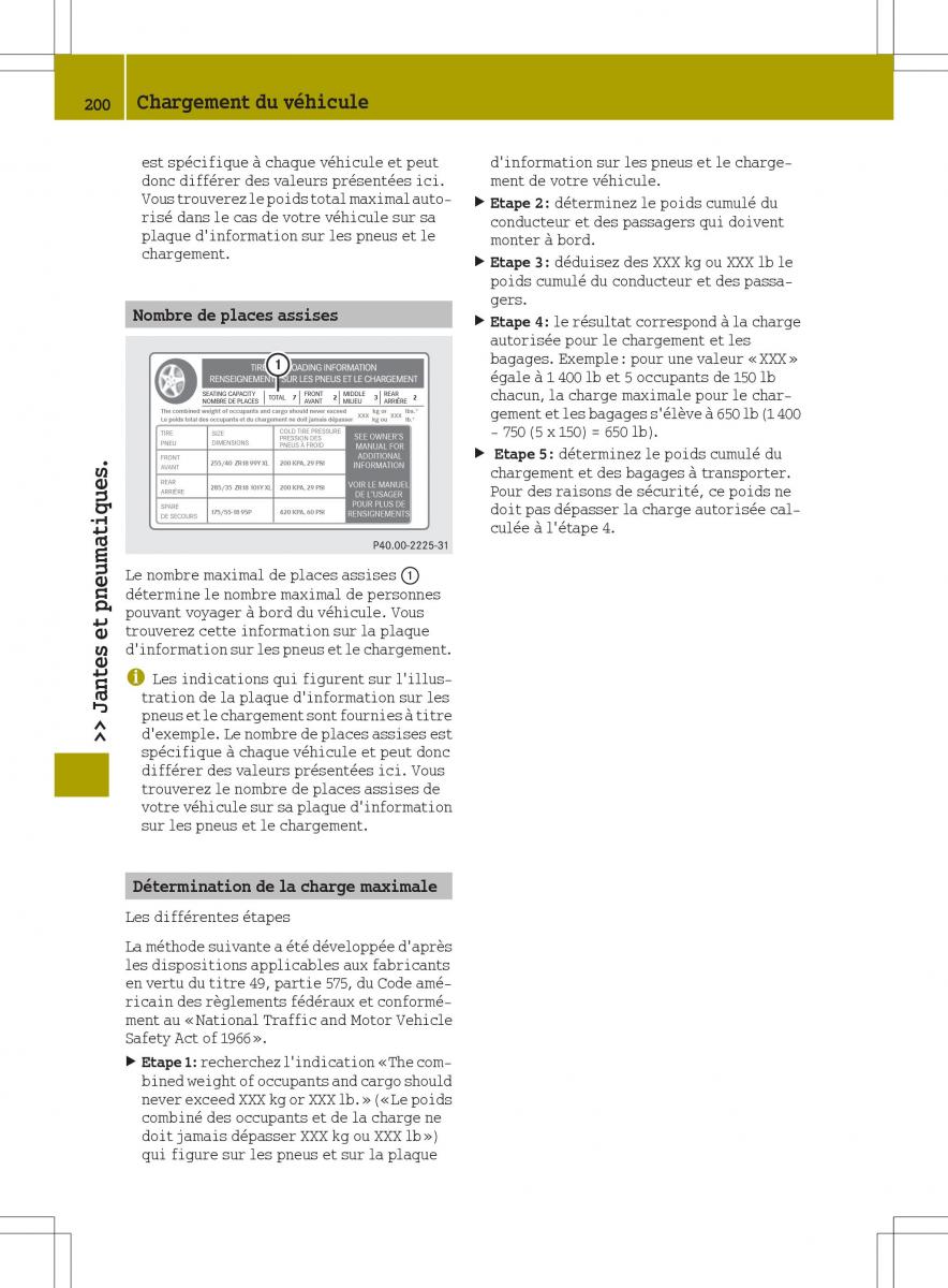 Smart Fortwo III 3 manuel du proprietaire / page 202