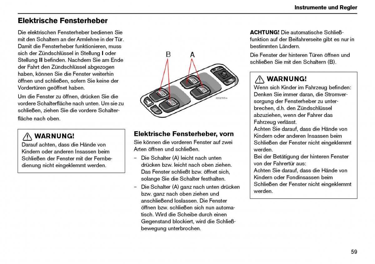 Volvo XC70 Cross Country I 1 Handbuch / page 60