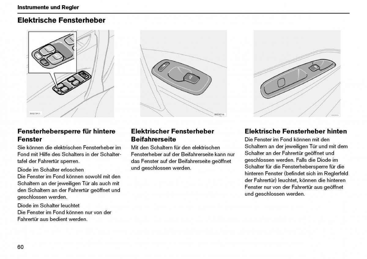 Volvo XC70 Cross Country I 1 Handbuch / page 61