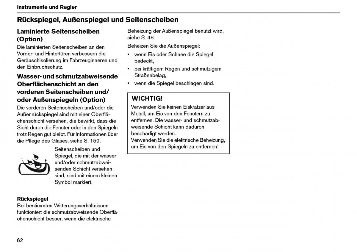 Volvo XC70 Cross Country I 1 Handbuch / page 63