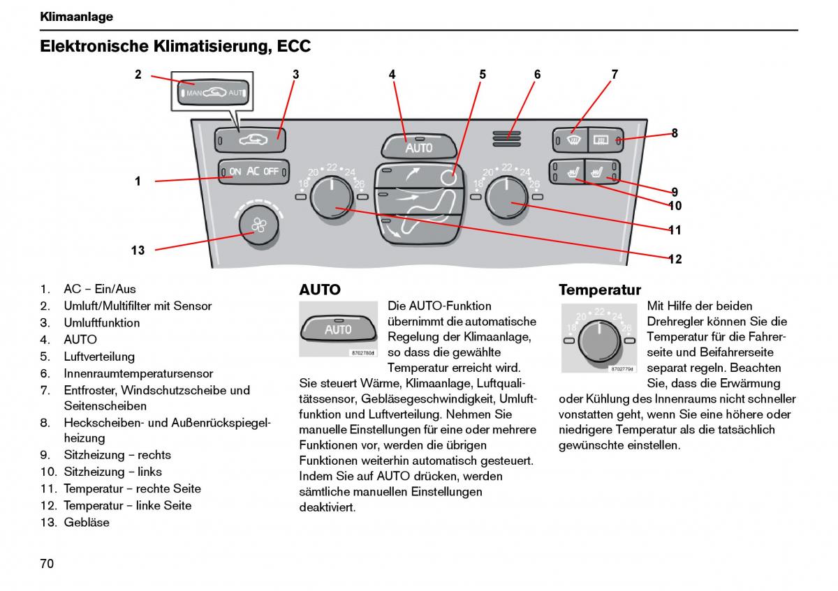 Volvo XC70 Cross Country I 1 Handbuch / page 71