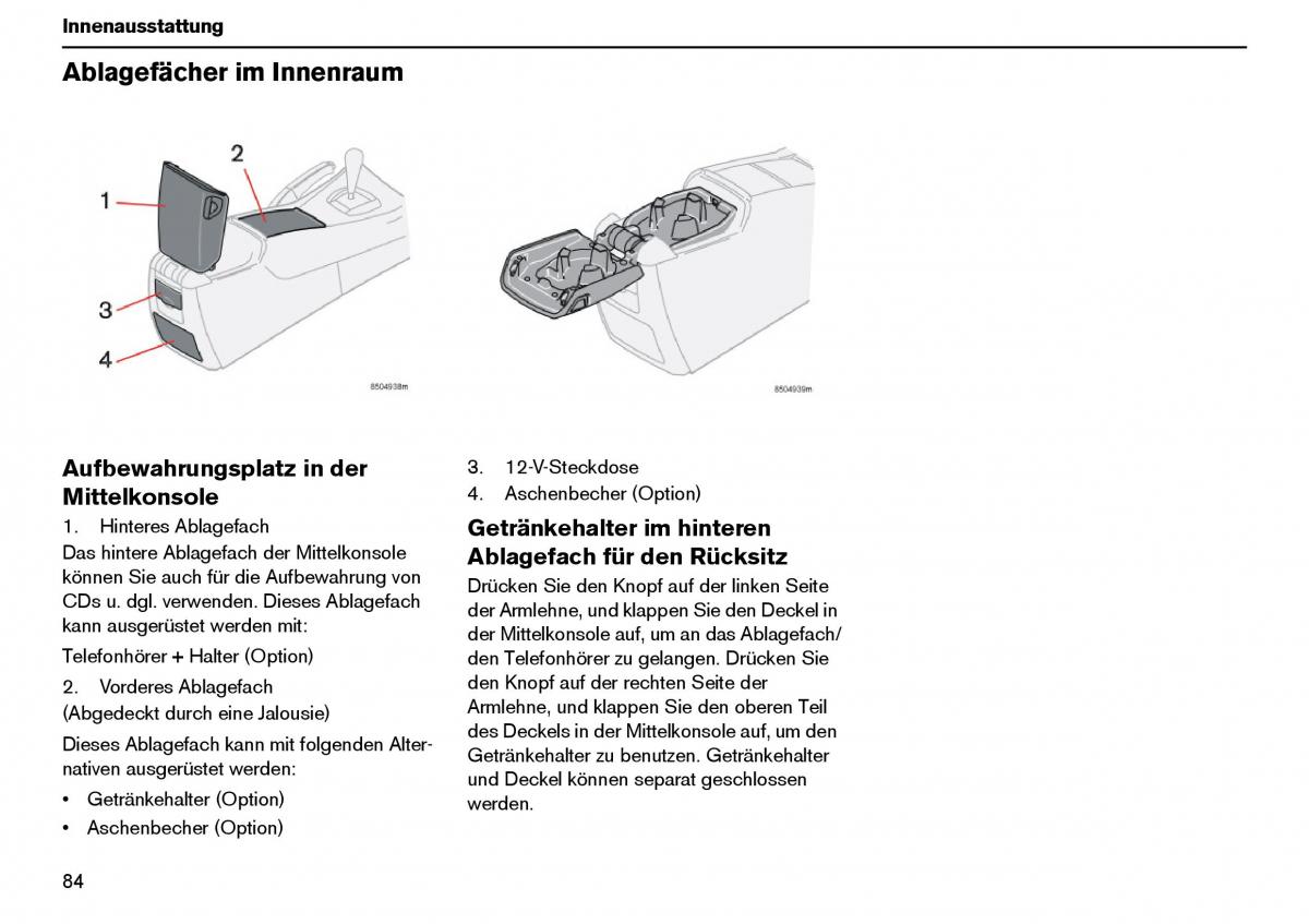 Volvo XC70 Cross Country I 1 Handbuch / page 85