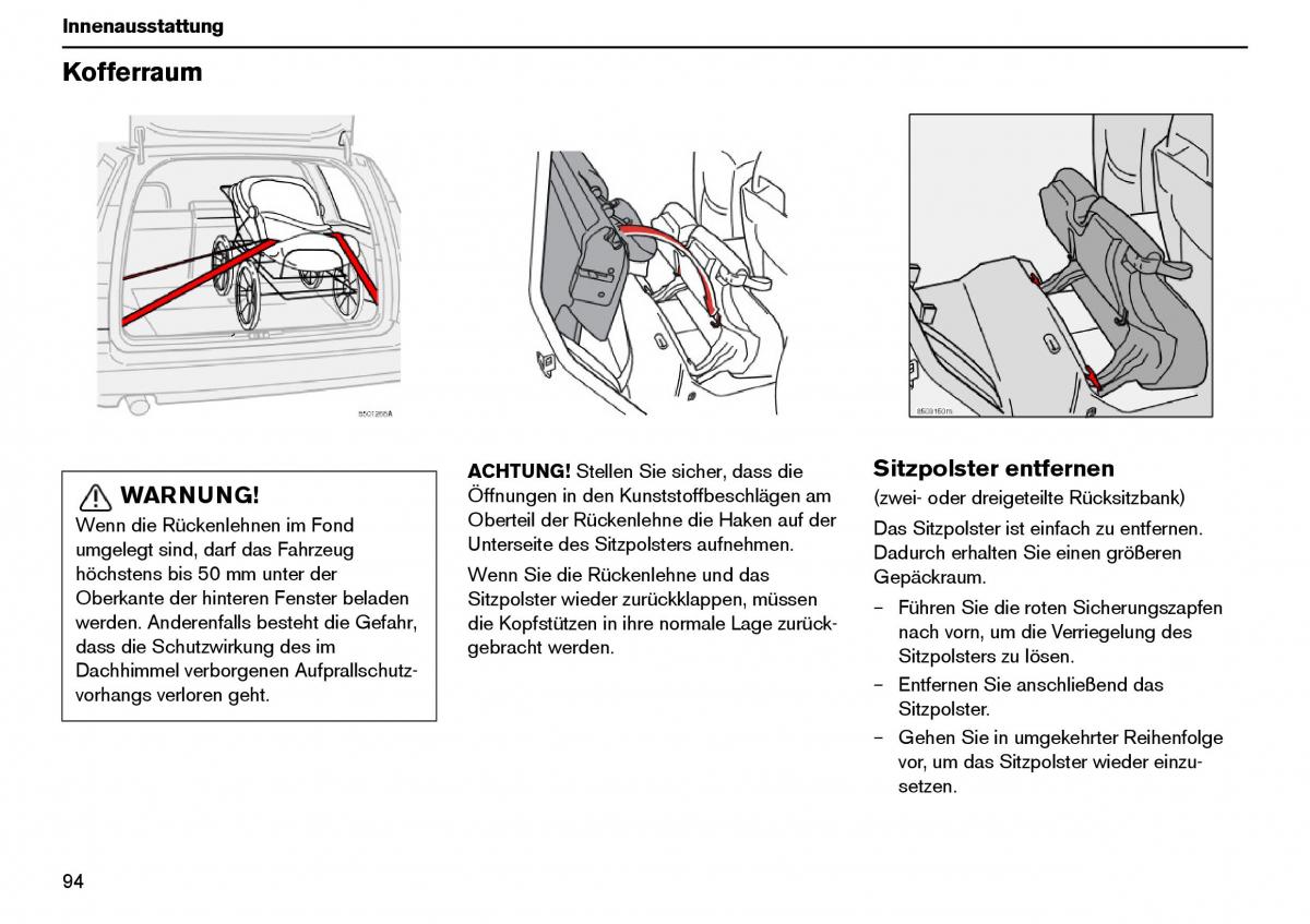 Volvo XC70 Cross Country I 1 Handbuch / page 95