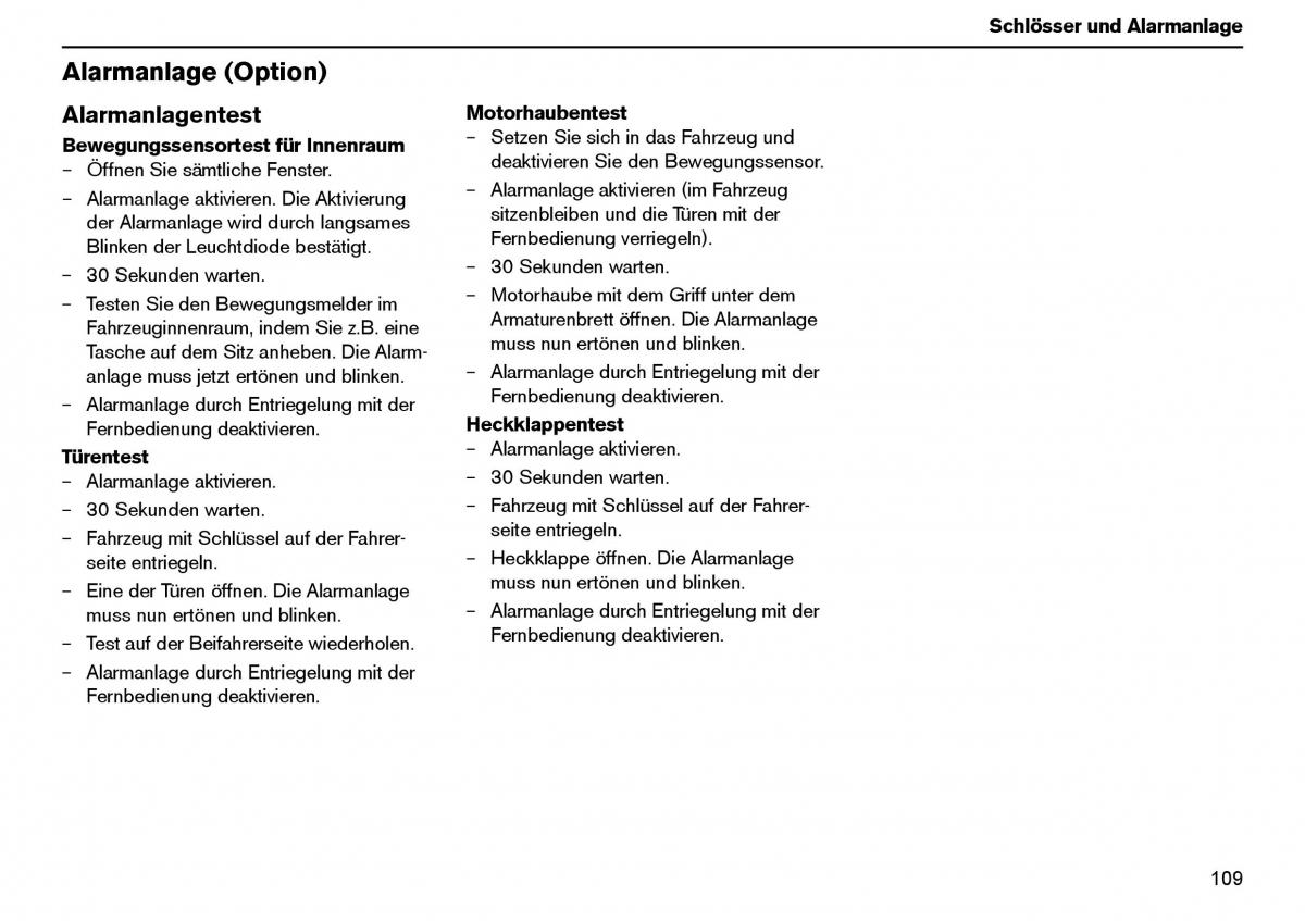 Volvo XC70 Cross Country I 1 Handbuch / page 110