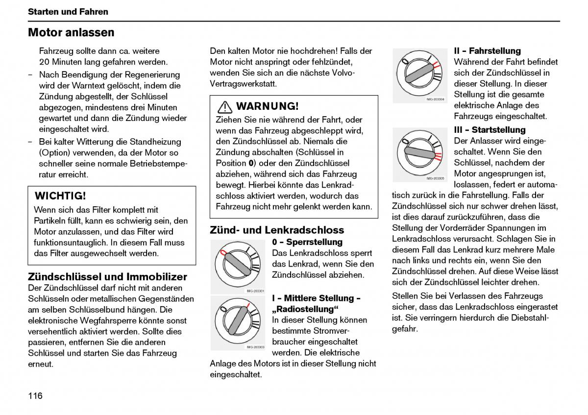 Volvo XC70 Cross Country I 1 Handbuch / page 117