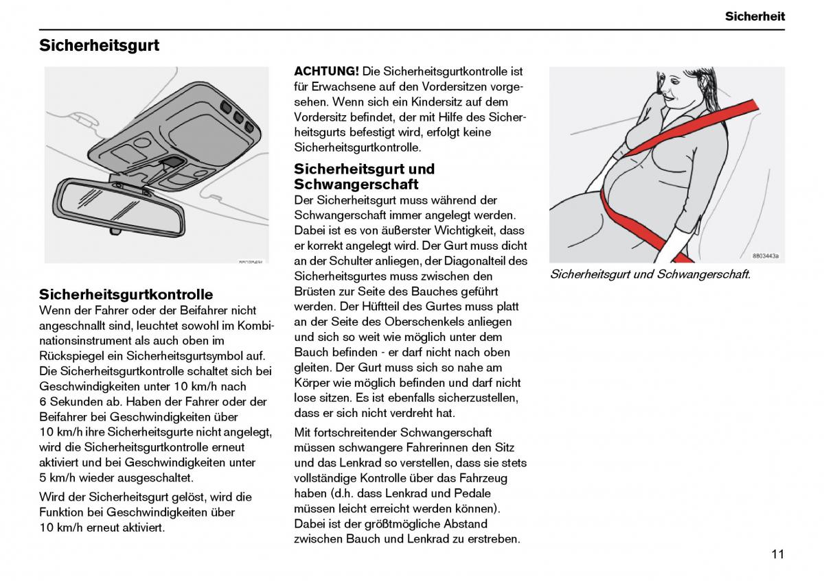 Volvo XC70 Cross Country I 1 Handbuch / page 12