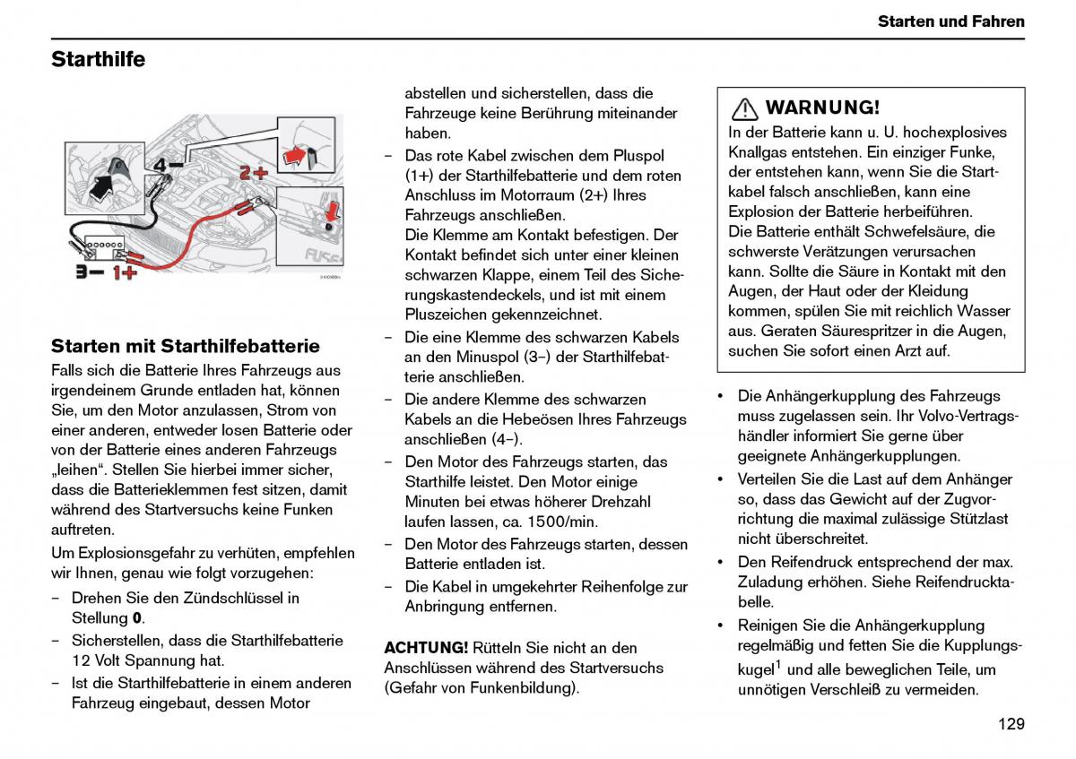 Volvo XC70 Cross Country I 1 Handbuch / page 130