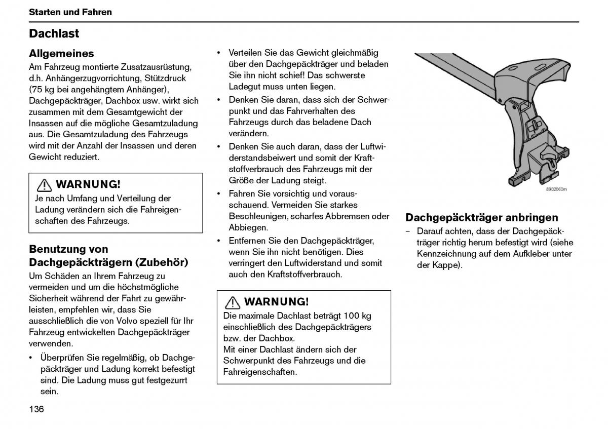 Volvo XC70 Cross Country I 1 Handbuch / page 137