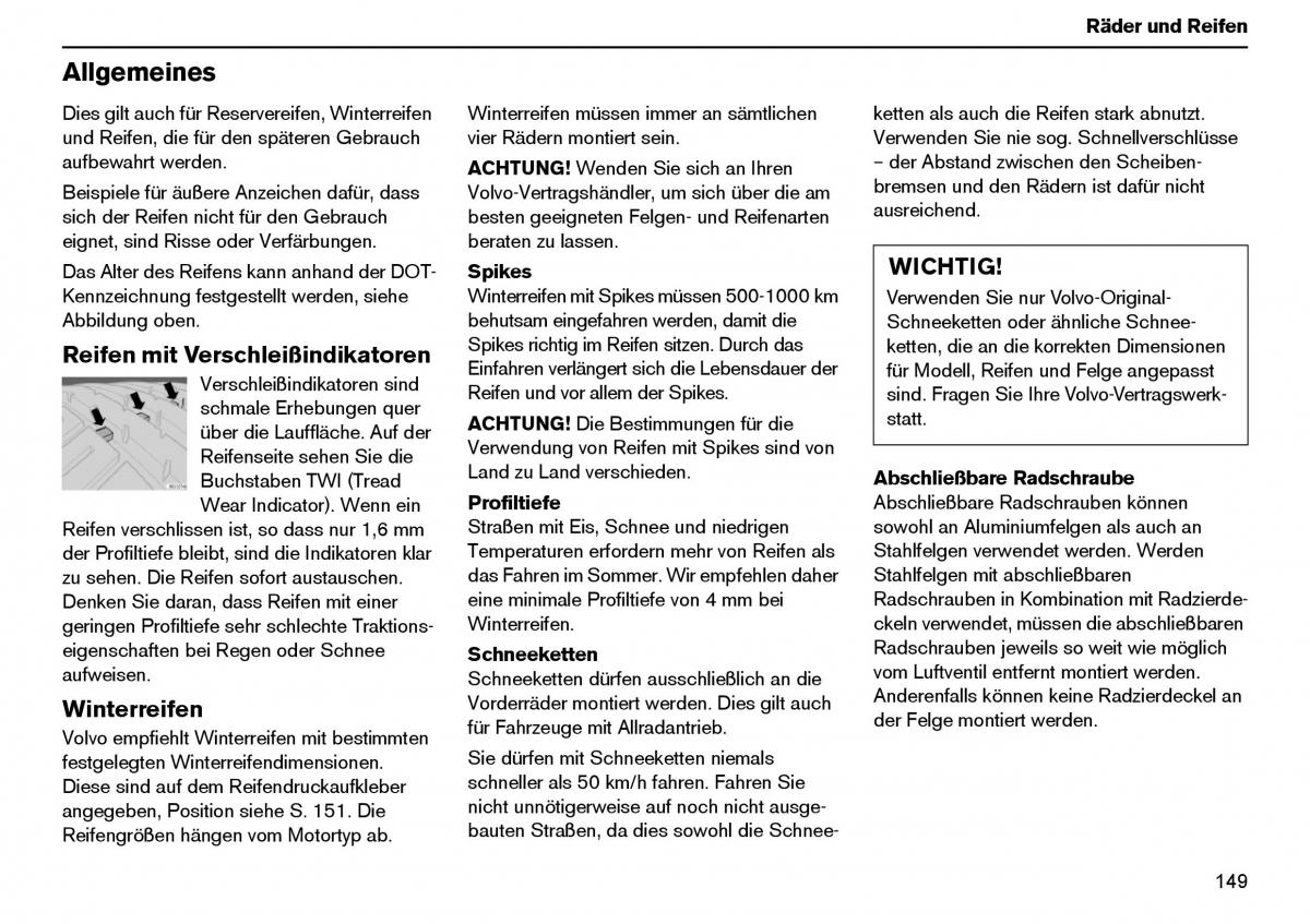 Volvo XC70 Cross Country I 1 Handbuch / page 150