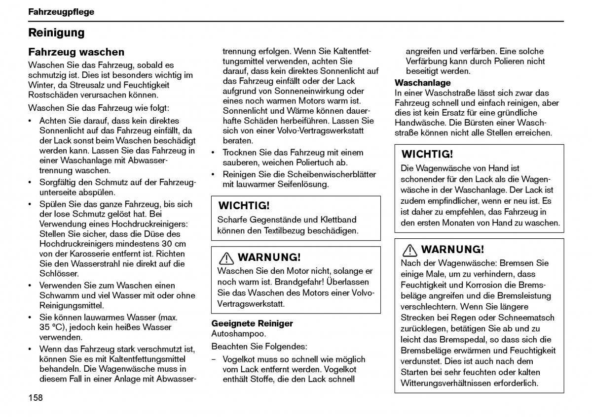 Volvo XC70 Cross Country I 1 Handbuch / page 159