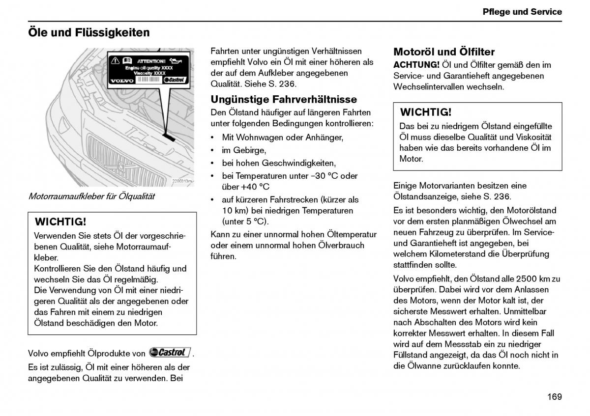 Volvo XC70 Cross Country I 1 Handbuch / page 170