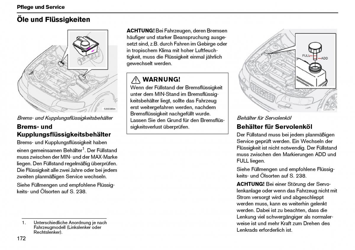 Volvo XC70 Cross Country I 1 Handbuch / page 173