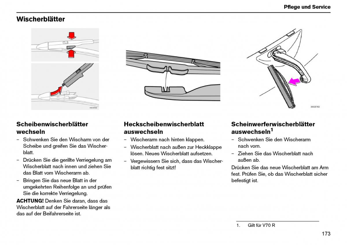 Volvo XC70 Cross Country I 1 Handbuch / page 174