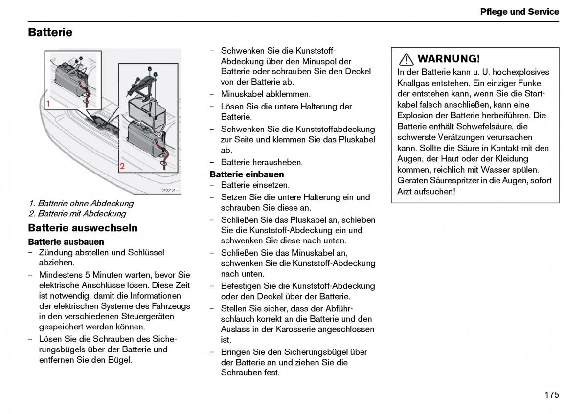 Volvo XC70 Cross Country I 1 Handbuch / page 176