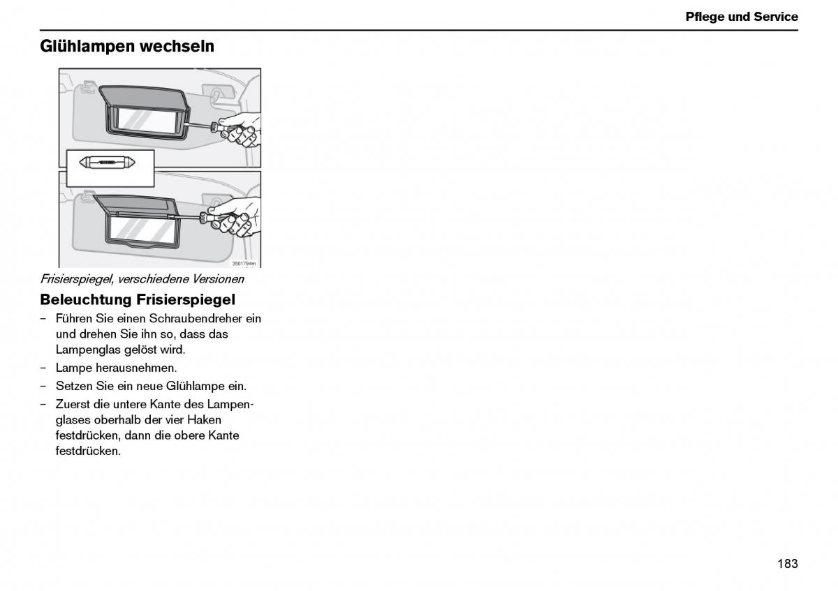 Volvo XC70 Cross Country I 1 Handbuch / page 184