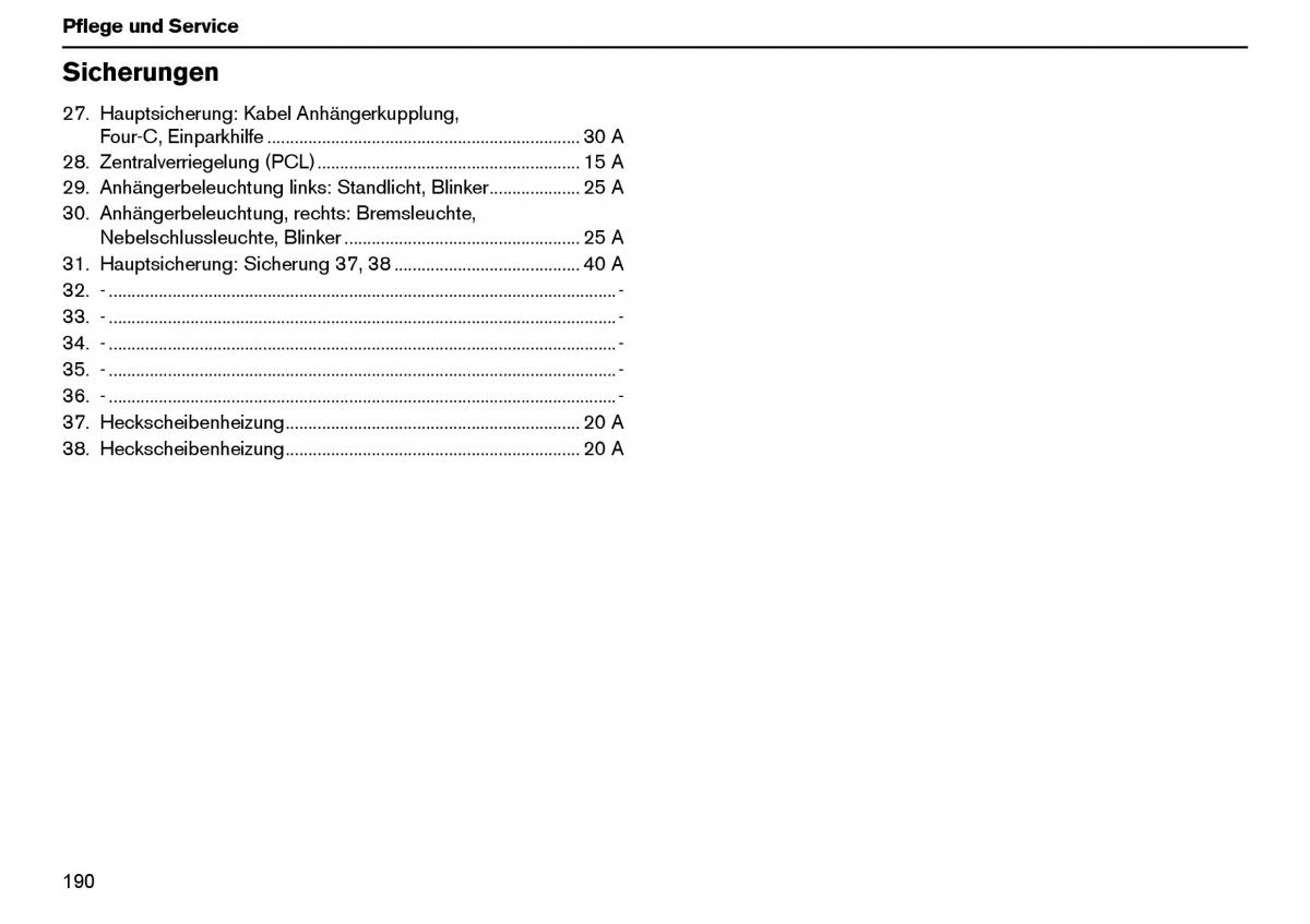 Volvo XC70 Cross Country I 1 Handbuch / page 191