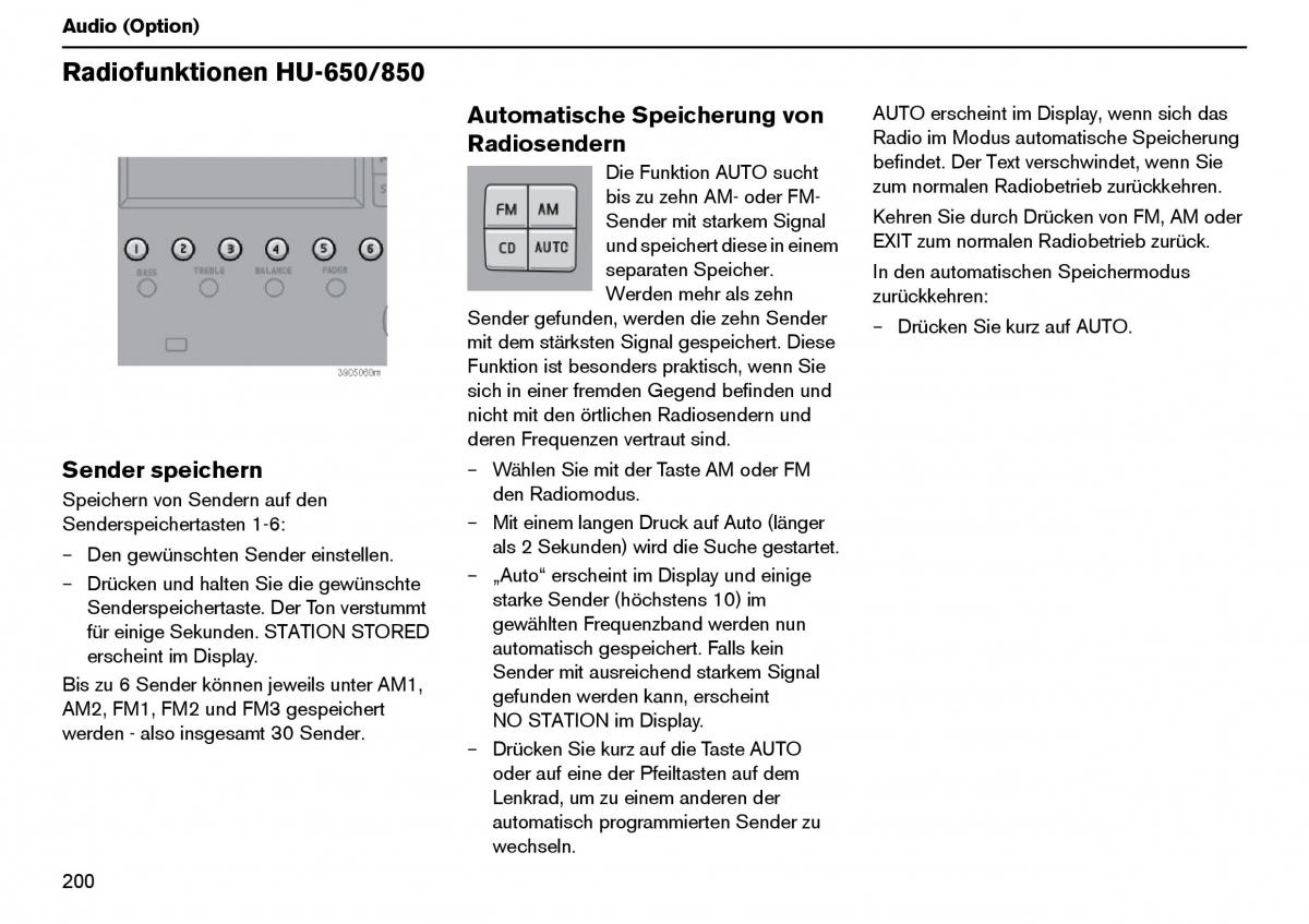 Volvo XC70 Cross Country I 1 Handbuch / page 201