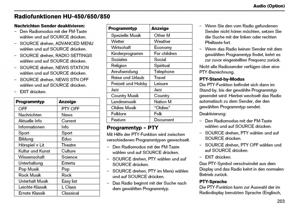 Volvo XC70 Cross Country I 1 Handbuch / page 204