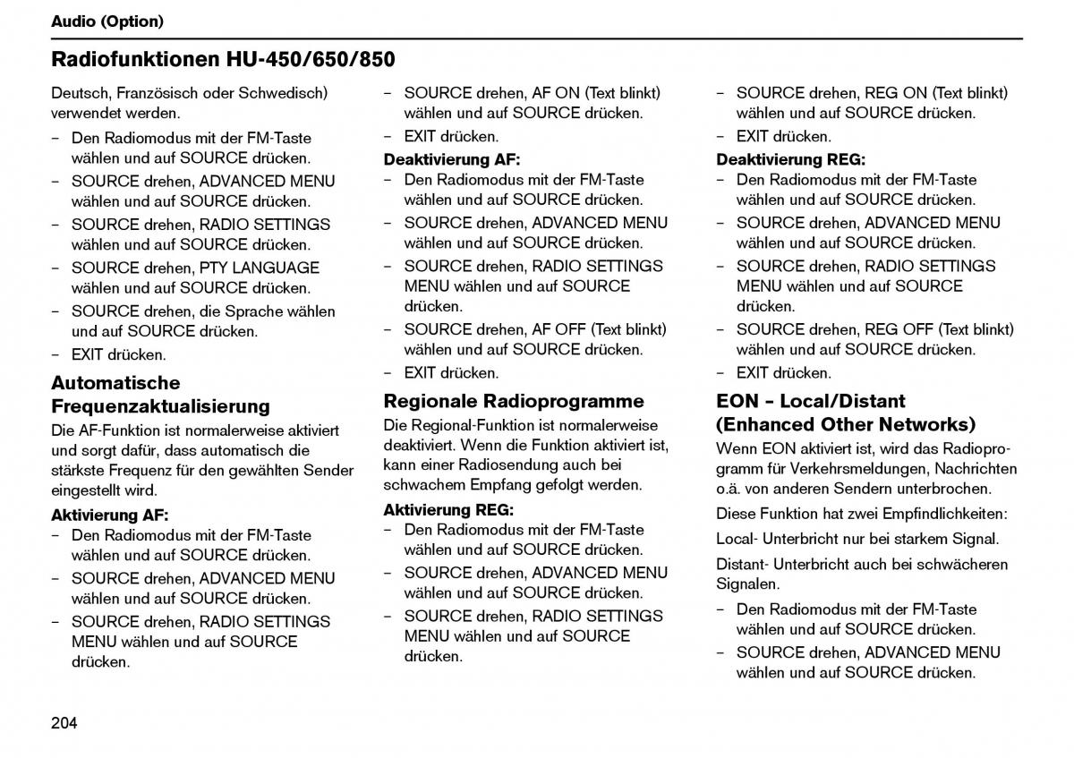 Volvo XC70 Cross Country I 1 Handbuch / page 205