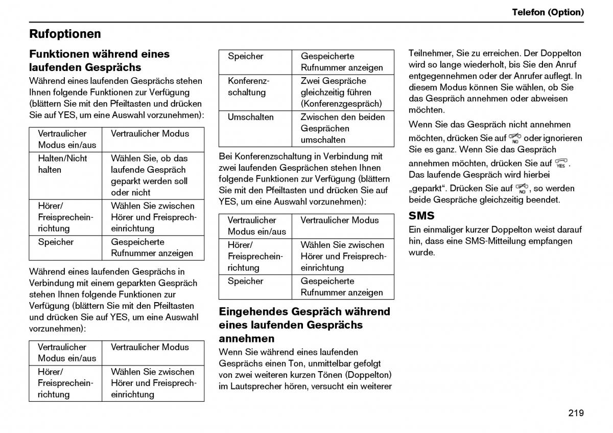 Volvo XC70 Cross Country I 1 Handbuch / page 220