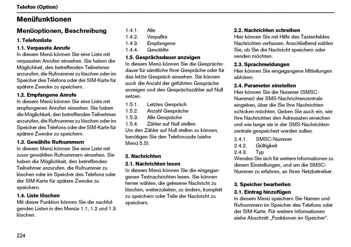 Volvo XC70 Cross Country I 1 Handbuch / page 225