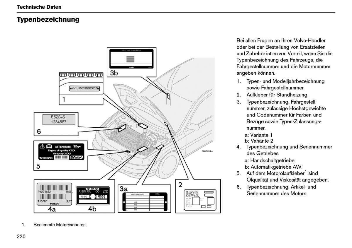 Volvo XC70 Cross Country I 1 Handbuch / page 231