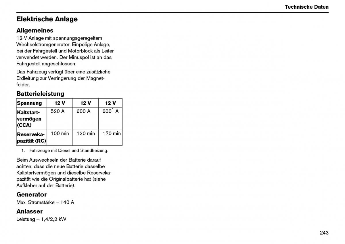 Volvo XC70 Cross Country I 1 Handbuch / page 244