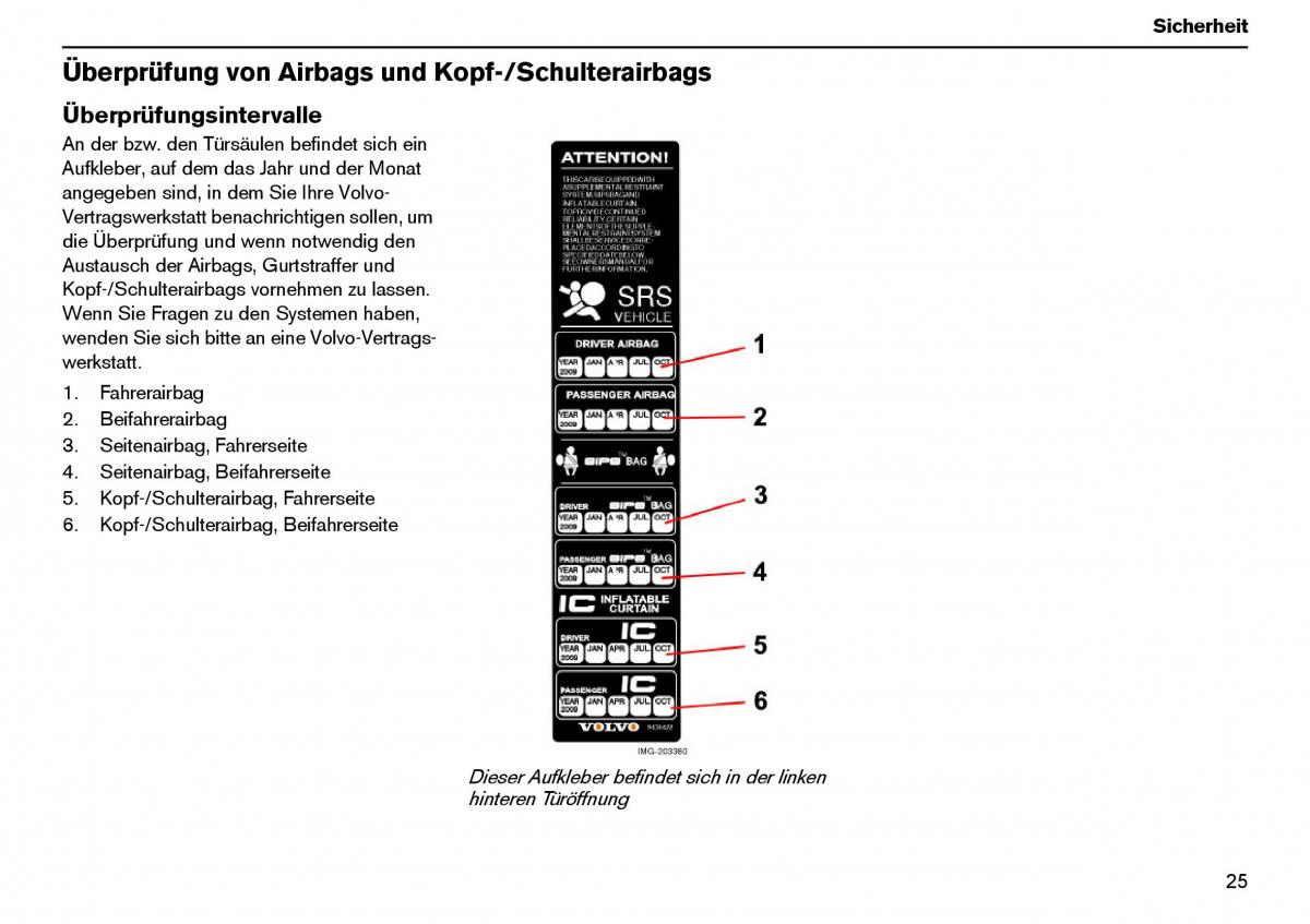 Volvo XC70 Cross Country I 1 Handbuch / page 26