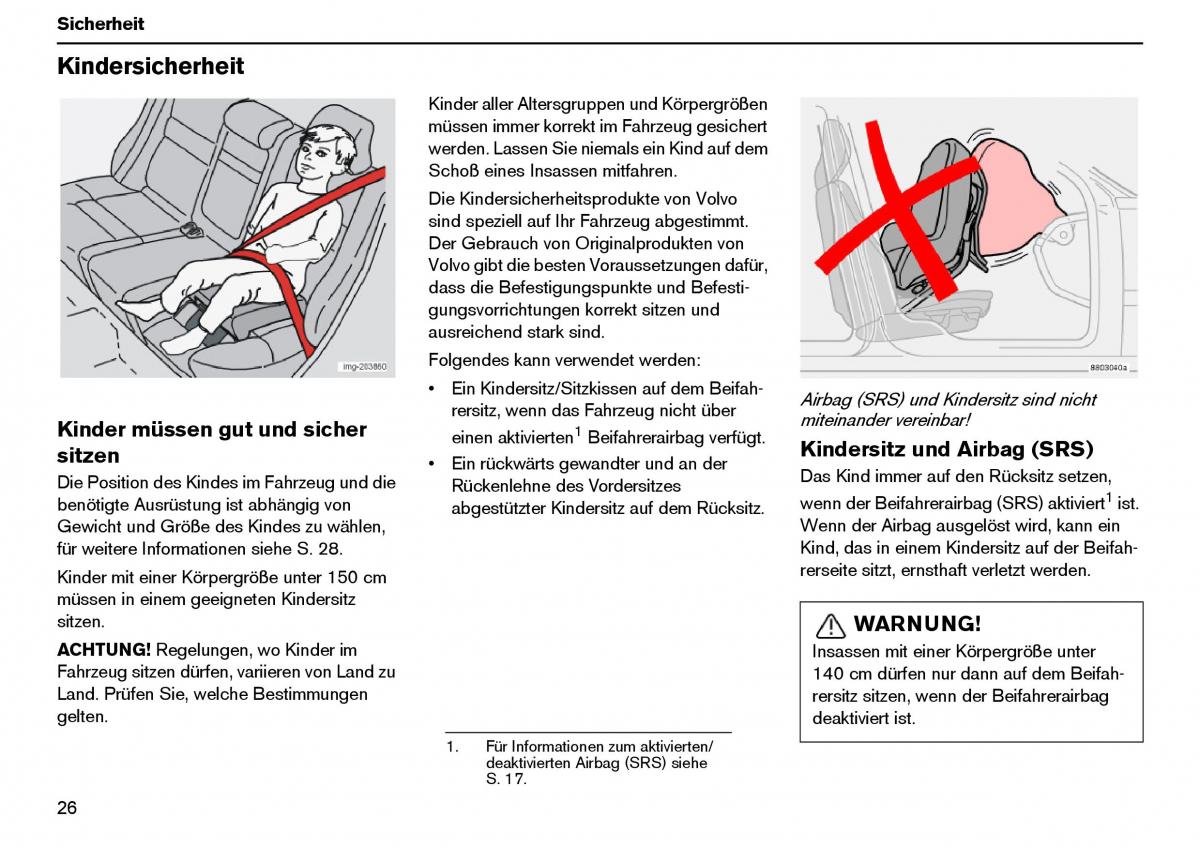 Volvo XC70 Cross Country I 1 Handbuch / page 27