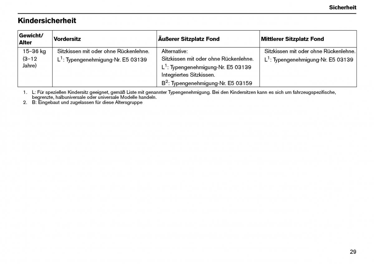 Volvo XC70 Cross Country I 1 Handbuch / page 30