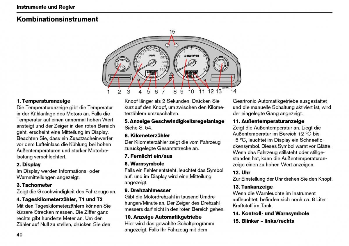 Volvo XC70 Cross Country I 1 Handbuch / page 41