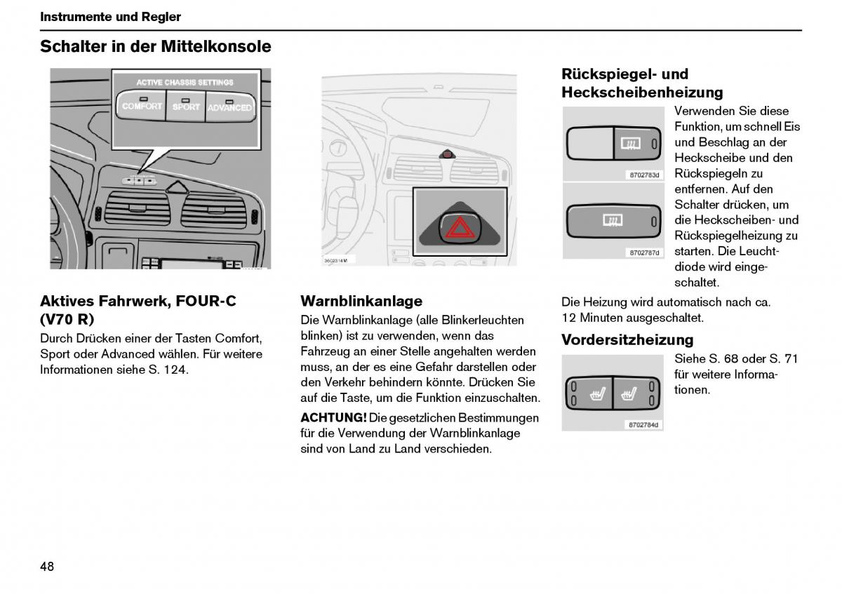 Volvo XC70 Cross Country I 1 Handbuch / page 49