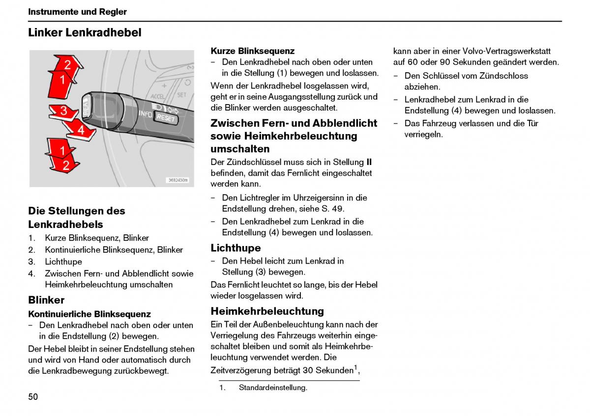 Volvo XC70 Cross Country I 1 Handbuch / page 51