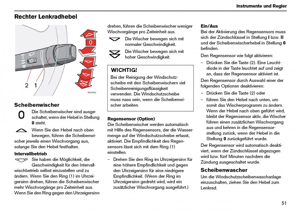 Volvo XC70 Cross Country I 1 Handbuch / page 52