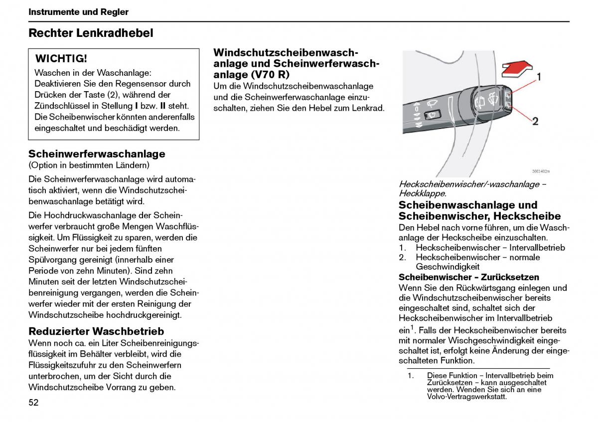 Volvo XC70 Cross Country I 1 Handbuch / page 53