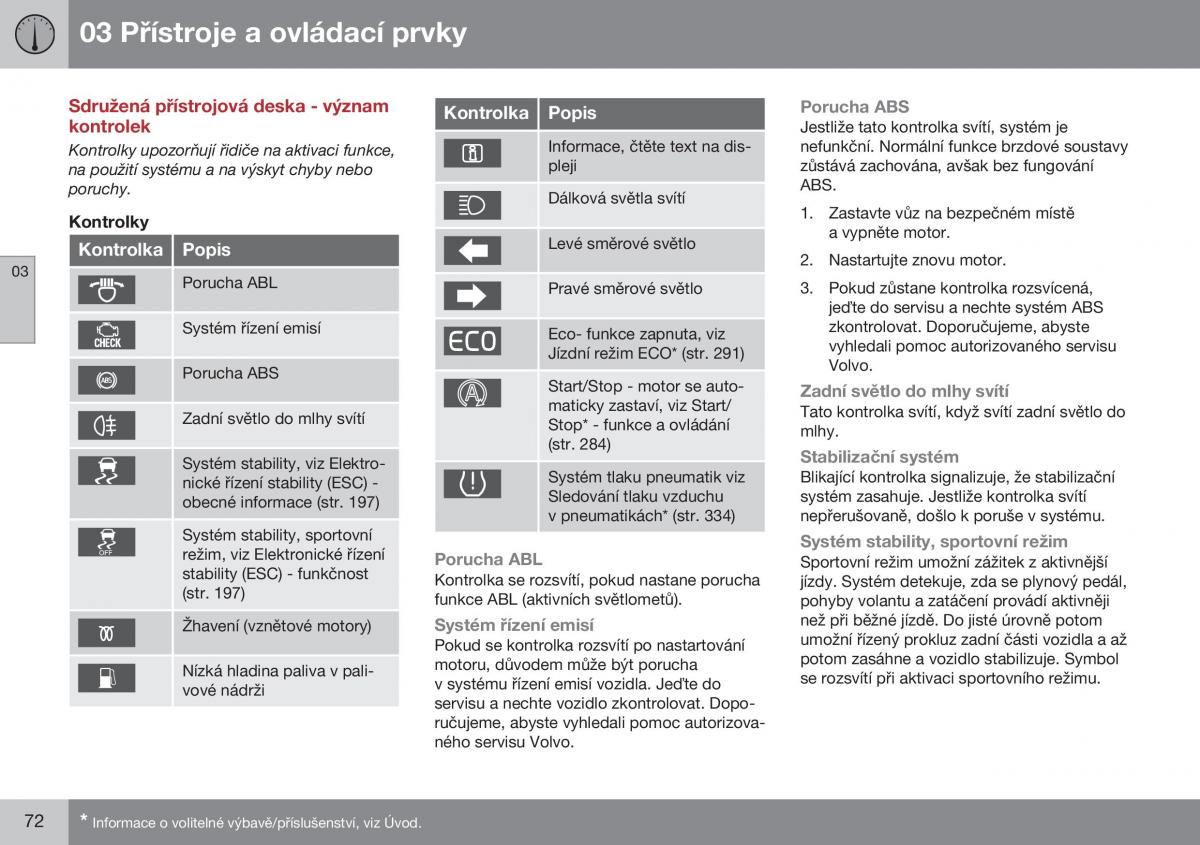 Volvo XC70 Cross Country II 2 navod k obsludze / page 74