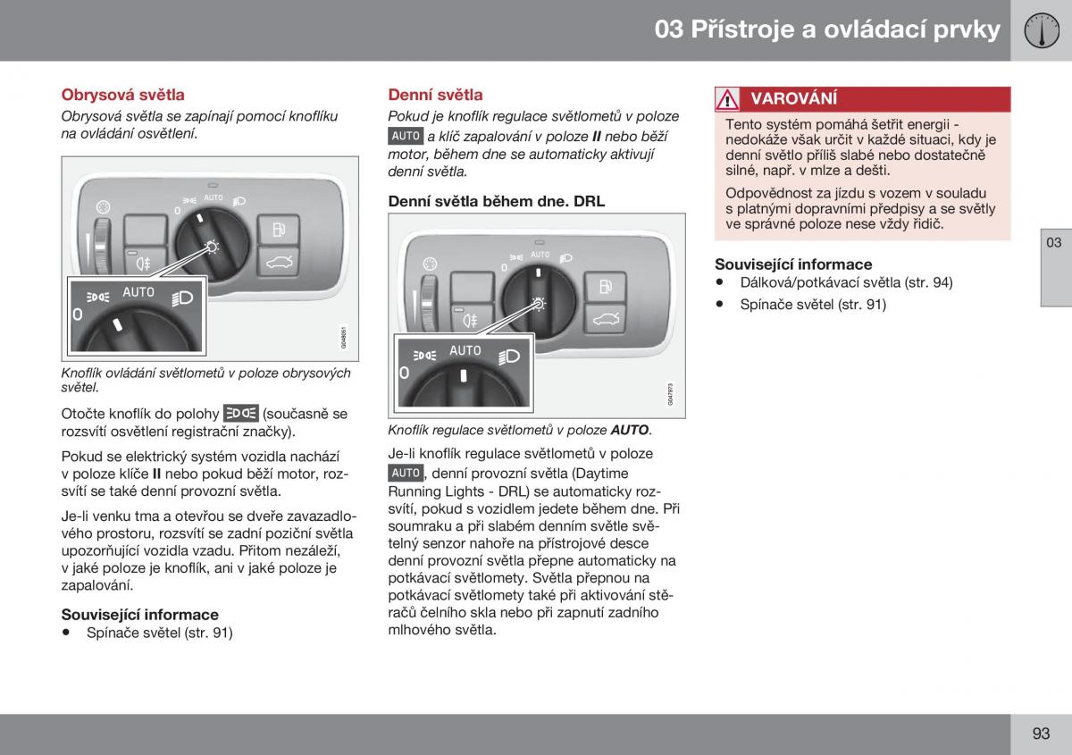 Volvo XC70 Cross Country II 2 navod k obsludze / page 95