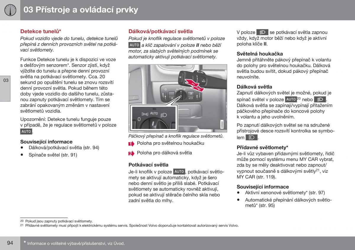 Volvo XC70 Cross Country II 2 navod k obsludze / page 96