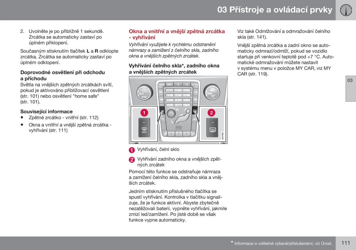 Volvo XC70 Cross Country II 2 navod k obsludze / page 113