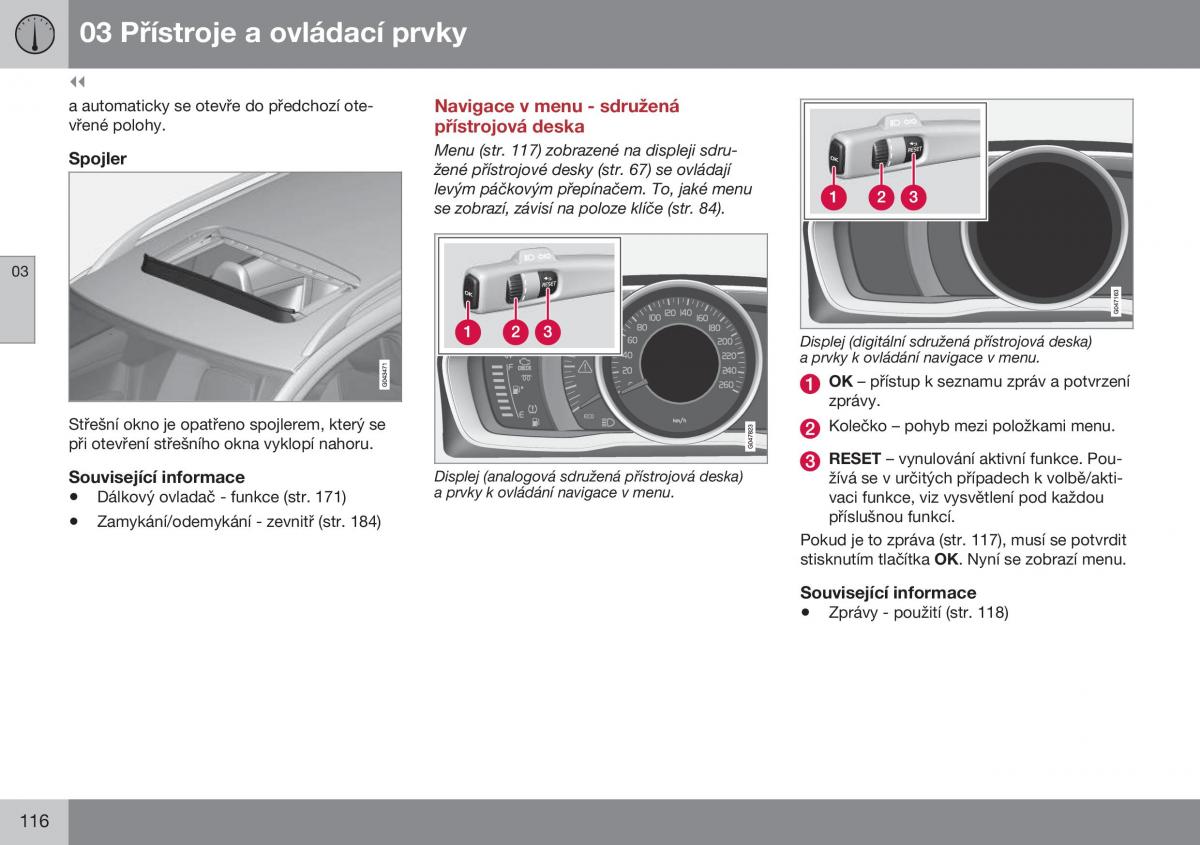 Volvo XC70 Cross Country II 2 navod k obsludze / page 118